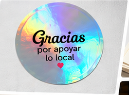 Sticker holográfico de la referencia